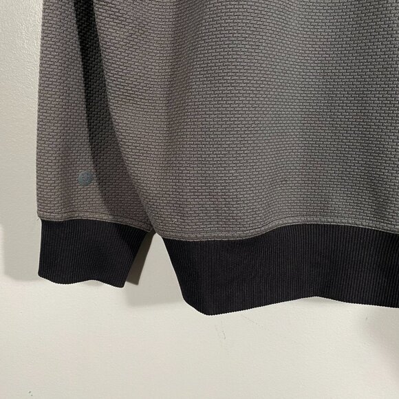 Lululemon Shift Stitch Pullover Hoodie Gray / Black mens size Large - Picture 6 of 7